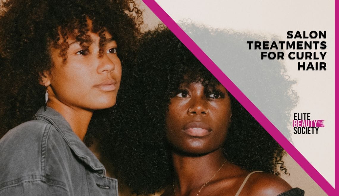 Two curly clients – who just got salon treatments for curly hair – show off their new looks.