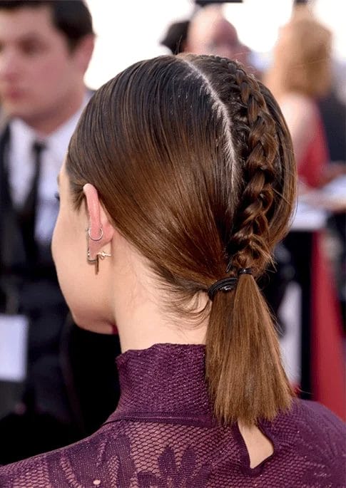 center part braid