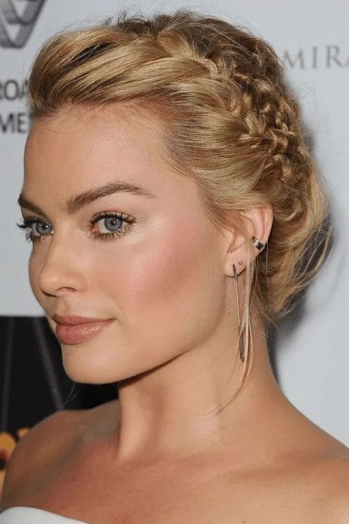 side swept braid
