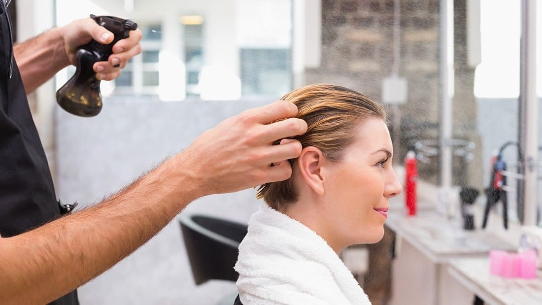 haircut preparation