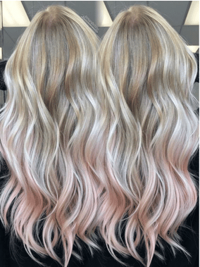 Rose gold highlights