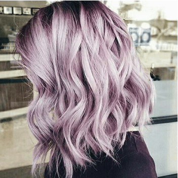 Lavender colored hair