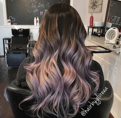 Deep rose gold hair