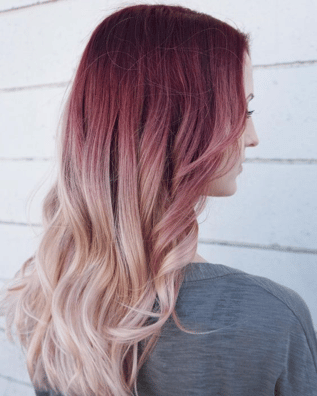 Berries and cream colored hair