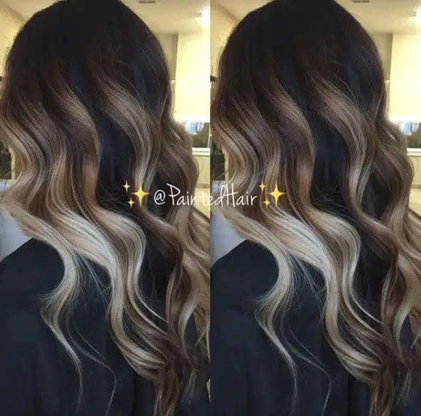 ecaille balayage hair