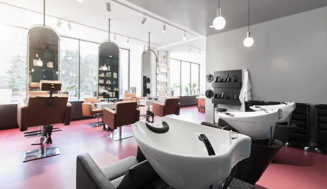 Hair salon and make up store, modern light interior