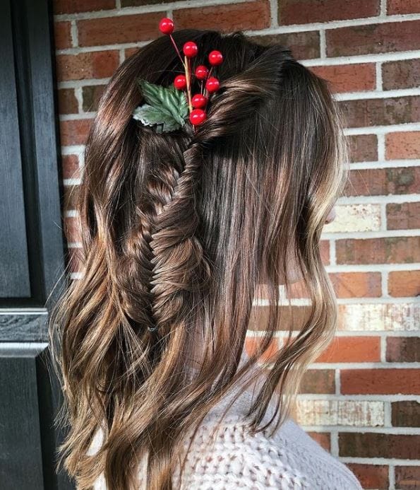 holly in hair