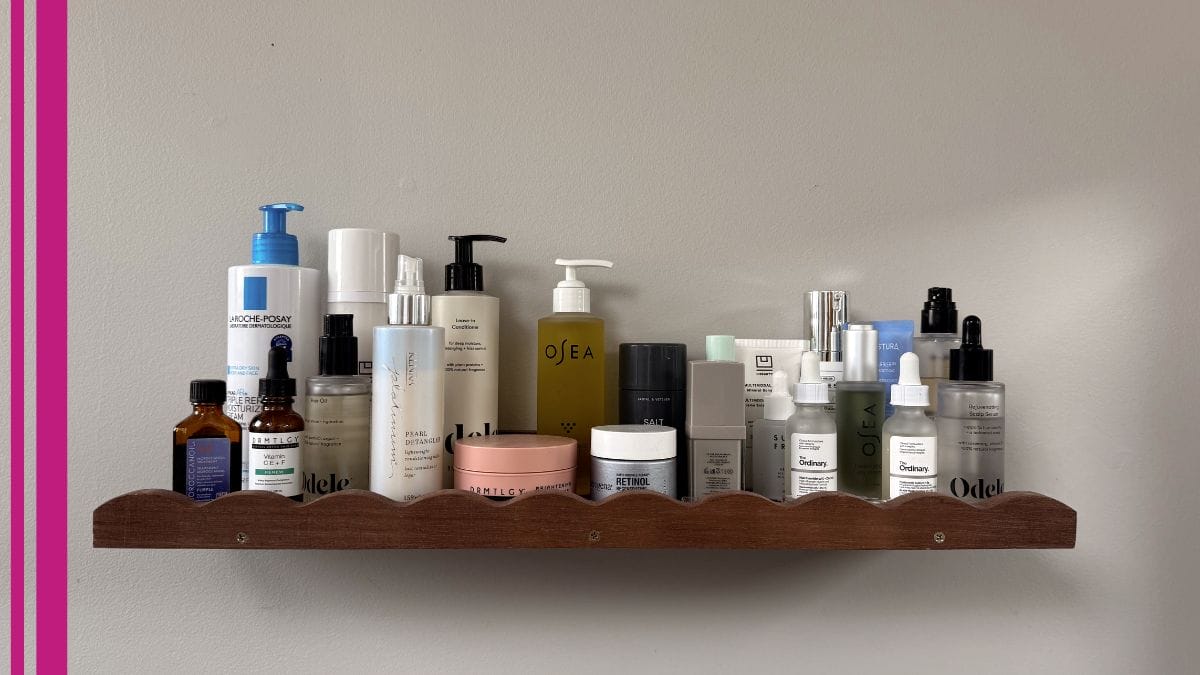 A committed beauty pro who is setting resolutions for the new year shows off her cleaned up product shop.