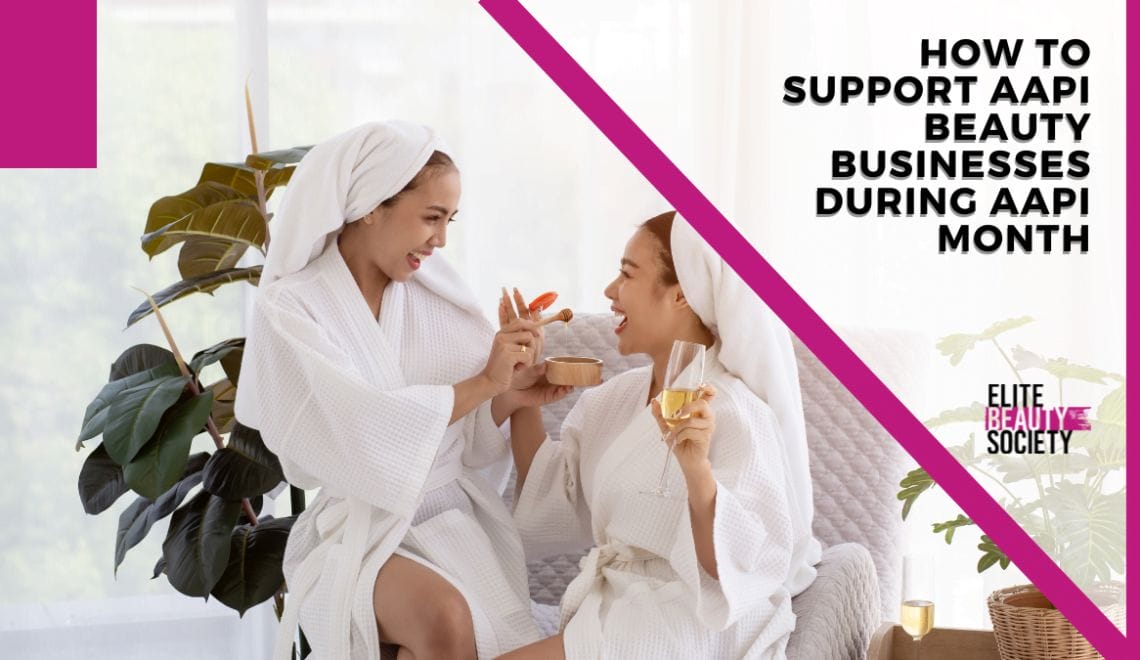 Two AAPI stylists take a break from their beauty duties to celebrate AAPI month with a facial, fluffy robes, and a hair treatment.