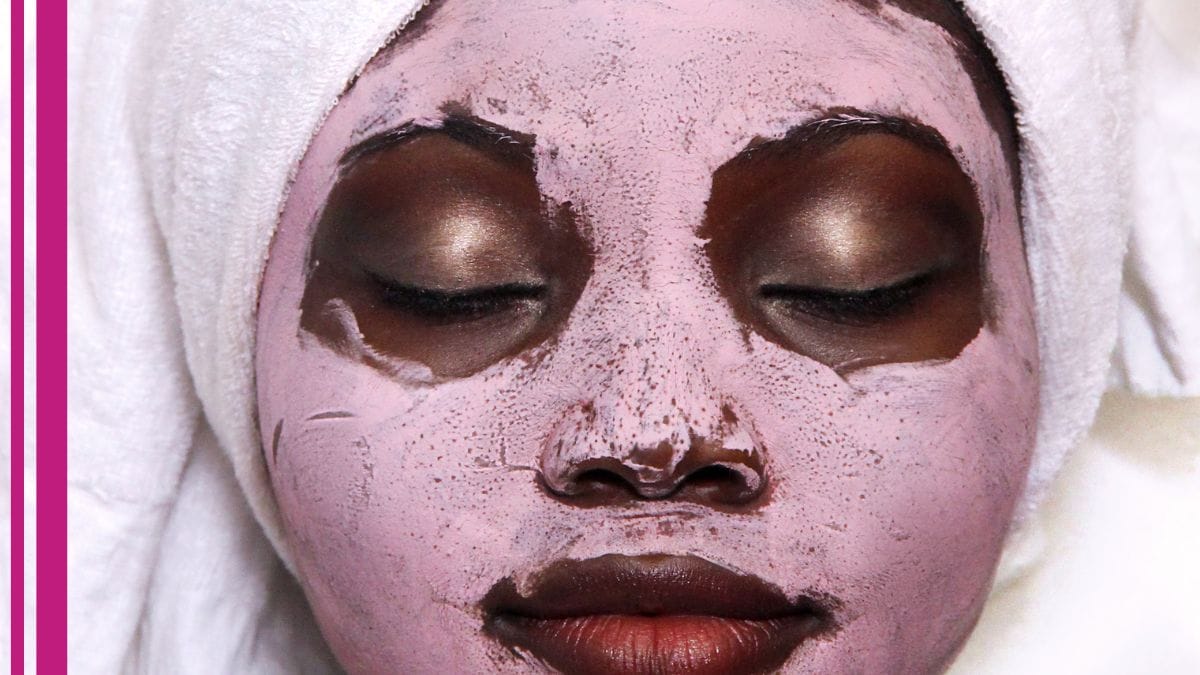 A client sits back and relaxes with her hydrating facial – one of the answers to the question which facials are good to do in the summer?
