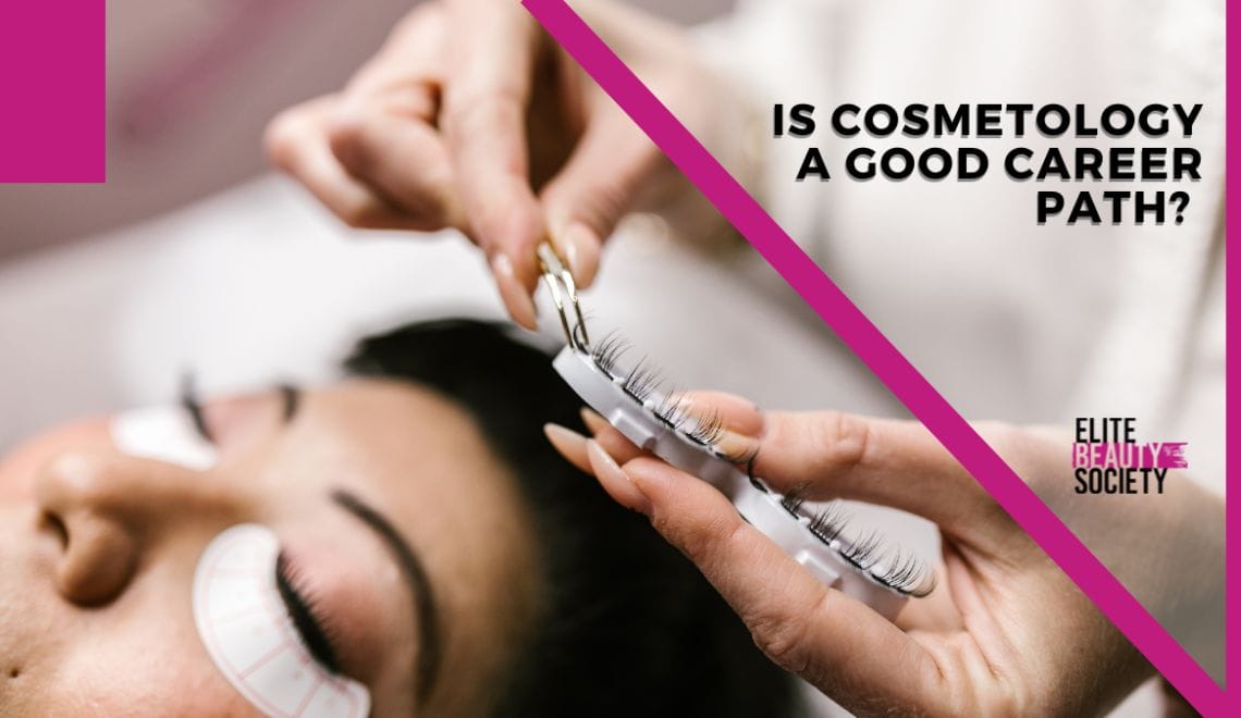 A lash expert shows off her skills in the business she built – she used to wonder is cosmetology a good career path – but it's clearly paid off.