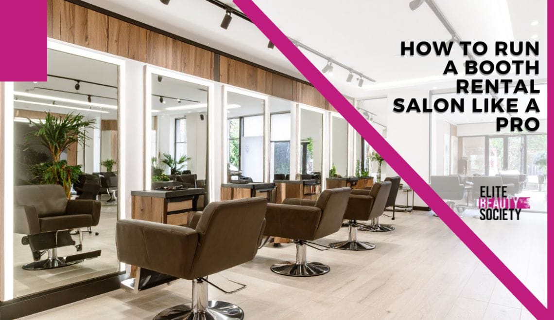An empty salon is shown, opened by someone who is learning how to run a booth rental salon.