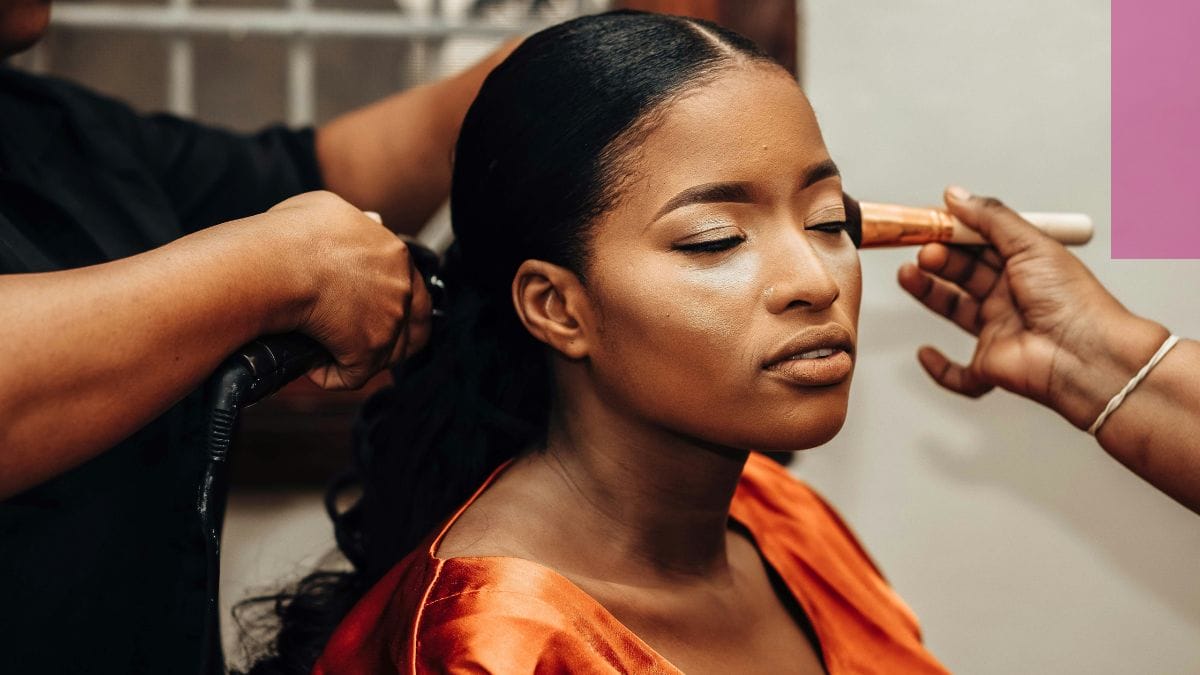 A client gets her makeup done by her go-to MUA who is protected by makeup artist liability insurance