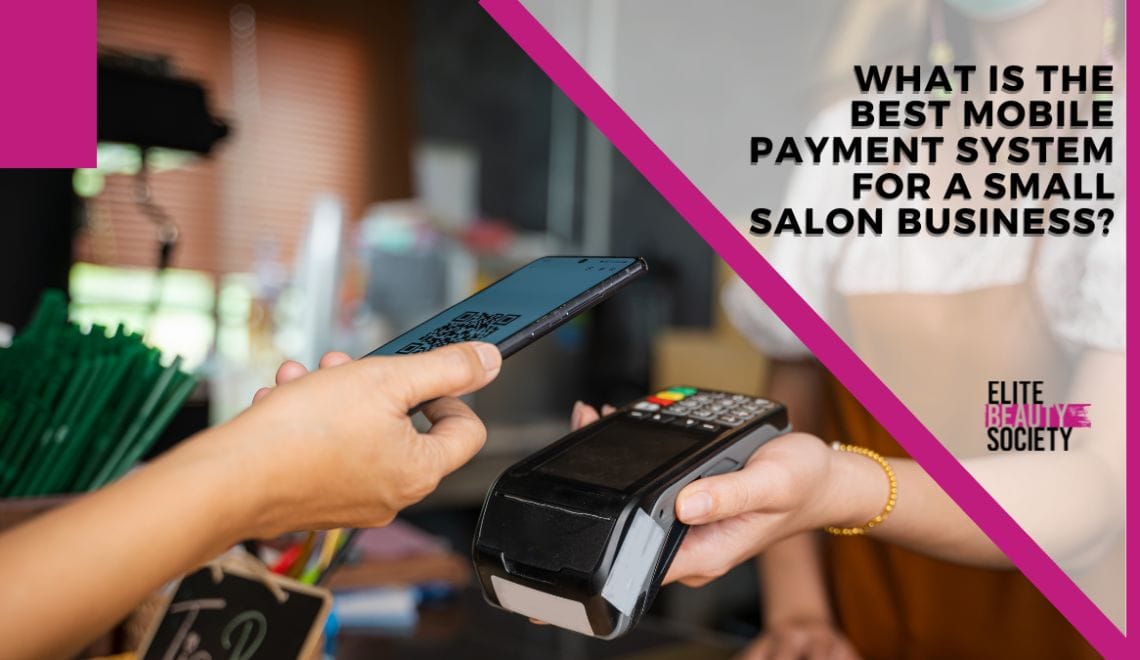 A beauty pro shows off her new payment system, one of the Best Mobile Payment System for a Small Salon Business.