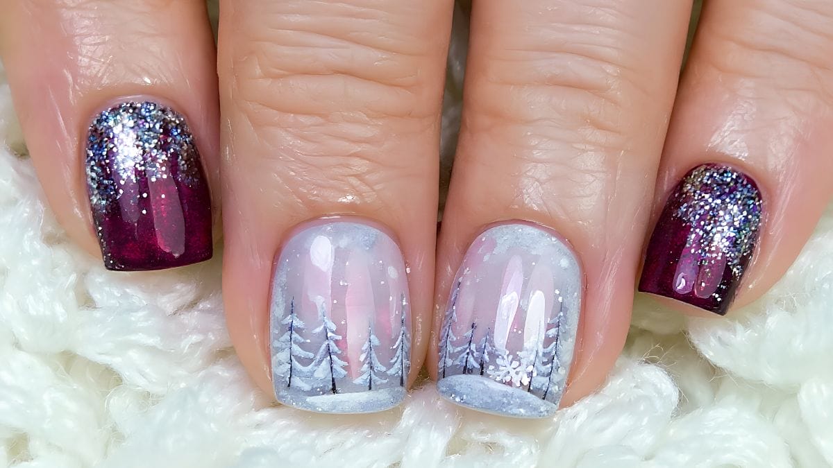 trending nail design for winter