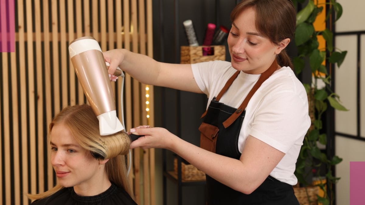 stylist-tools A client uses her equipment, something that qualifies as tax deductions for independent hair stylists.