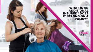 A beauty pro explains what is an additional insured to her client.