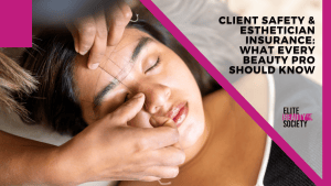 A beauty pro does a bro service while explaining client safety to her client.